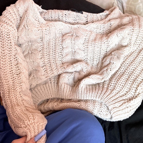 SHEIN Sweaters - Shein brand new cream sweater size medium.